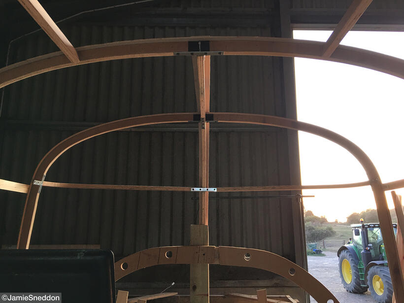 Goodtime Charlie - Lancaster Build - Cockpit Canopy Frame