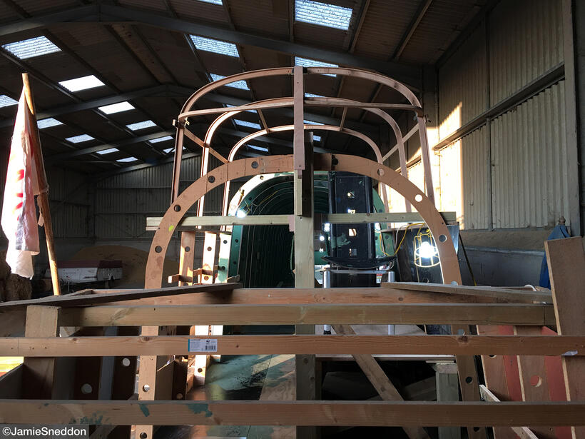 Goodtime Charlie - Lancaster Build - Bombardier &amp; Cockpit - Facing Aft