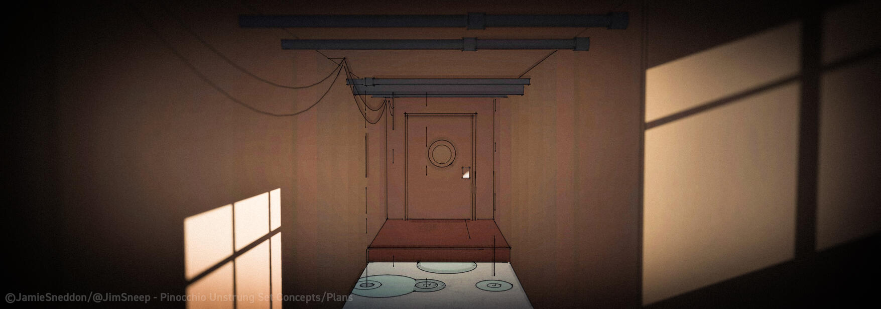 Pinocchio Unstrung - Geppetto's Workshop - Concept Art