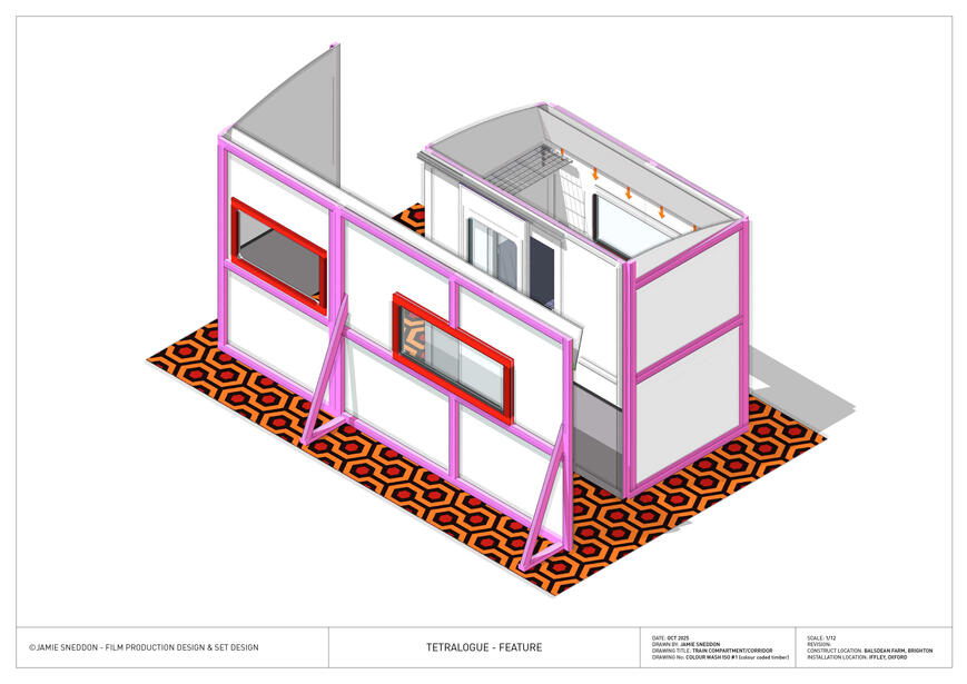 Tetralogue: I'm Right. You're Wrong - feature - train compartment isometric 1