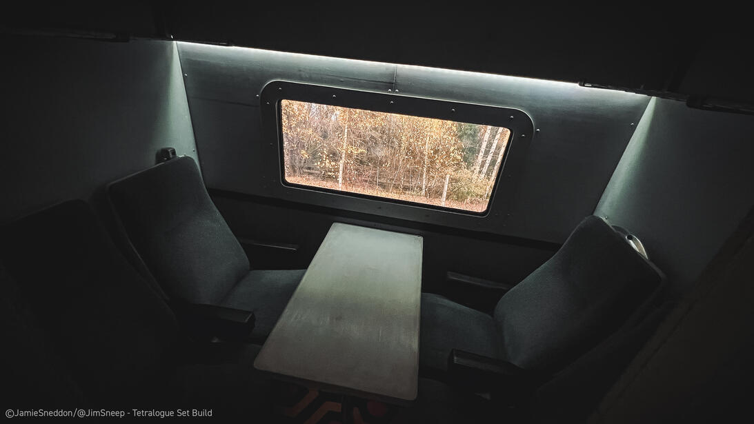 Tetralogue: I'm Right. You're Wrong - feature - train compartment - Filming