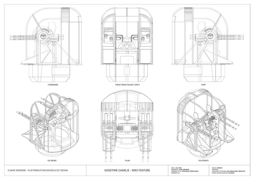 Goodtime Charlie - Lancaster Bomber GTC JS071 - FN20 Rear Turret - build plans