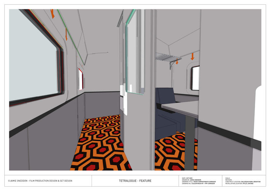 Tetralogue: I'm Right. You're Wrong - feature - train compartment colour wash corridor fpp
