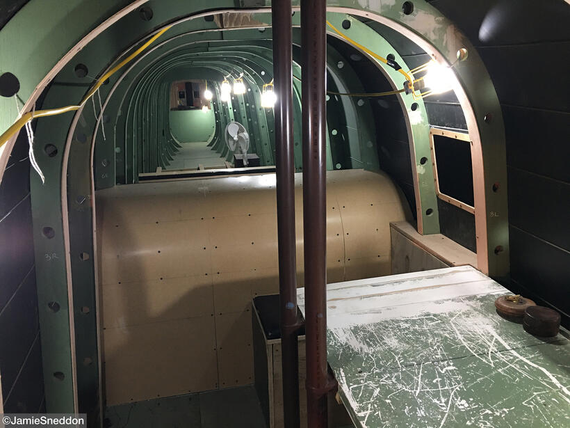 Goodtime Charlie - Lancaster Build -Navigator &amp; Wireless Op looking aft