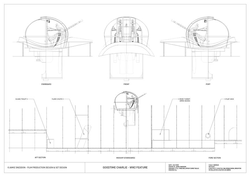 Goodtime Charlie - Lancaster Bomber GTC JS071 - FN50 Mid Upper Turret - build plans