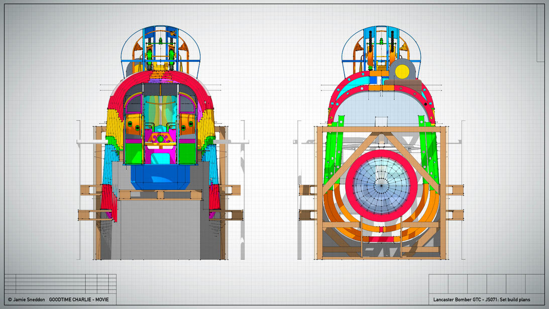 Goodtime Charlie - Lancaster Set Plans - Front/Rear - Sketchup