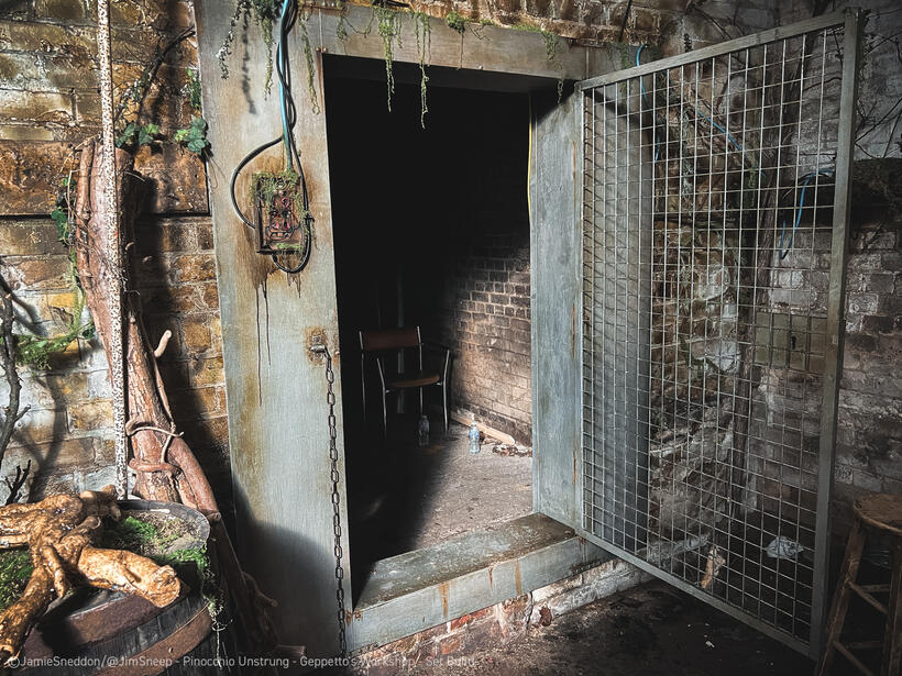 Pinocchio Unstrung - Hydroponic Lab Cell Door